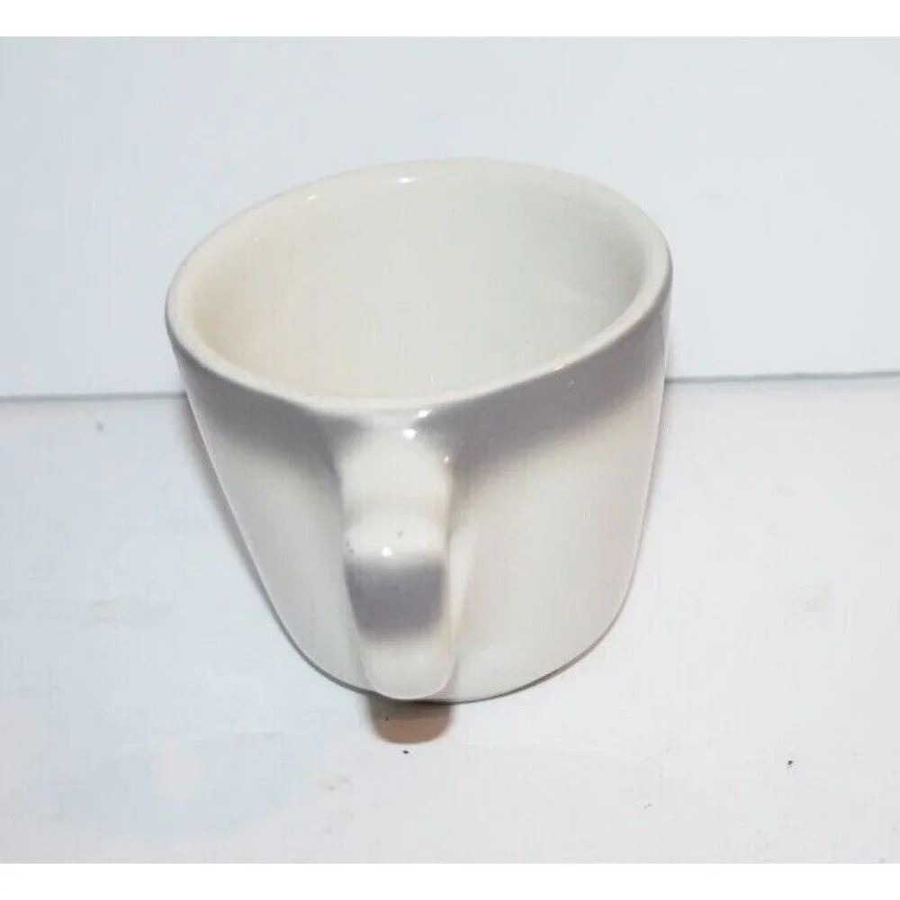 Buffalo China USA Gray Band Air Brush Restaurant Ware Coffee Cup‎ Vintage